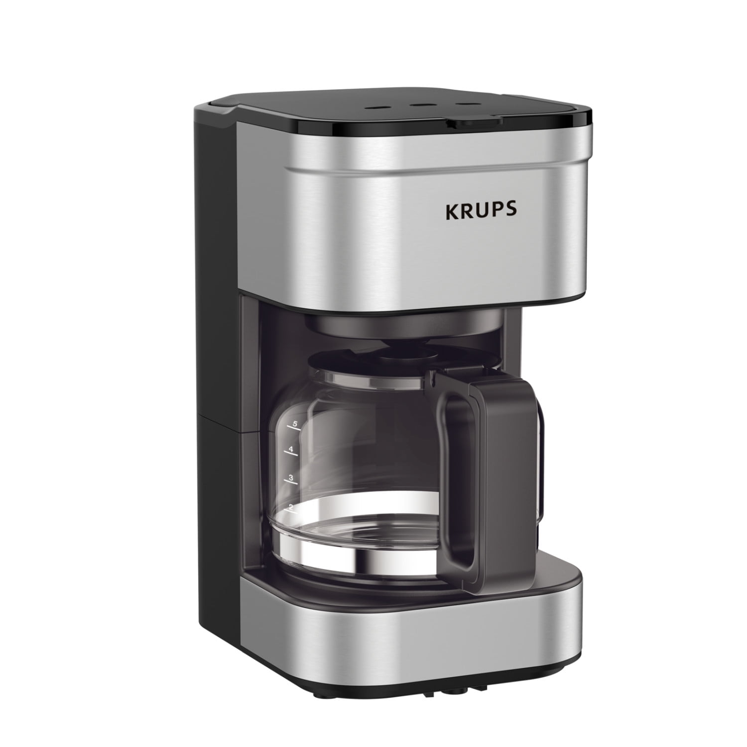 Krups Simply Brew 5 Cup Coffee Maker, Stainless Steel Coffee Maker, KM202850