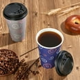100 Pack 20 oz Paper Cups - Disposable Coffee Cups with Lids and Straws ...