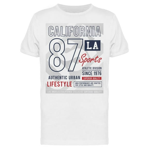 California 87 Sports T-Shirt Men -Image by Shutterstock, Male Medium