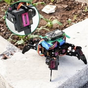 Quadruped Robot Kit , Open Source Programming Robot, App Remote Control, Walking Crawling Twisting Servo STEM Project,for Engineers, Geeks, Students