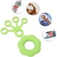 thumbnail image 4 of Finger Exerciser, Flexible Finger Stretcher, Finger Trainer and Stretcher Set for Strength Training (Light Green), 4 of 5