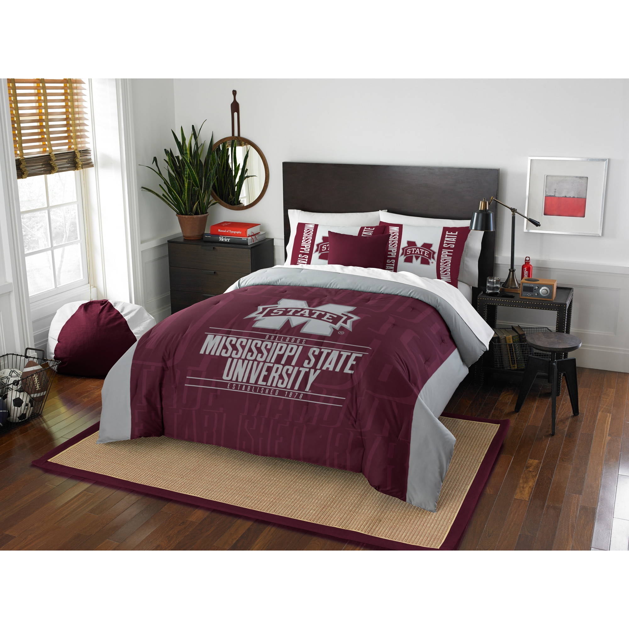 NCAA Mississippi State Bulldogs "Modern Take" Bedding Comforter Set by The Northwest Company