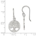 thumbnail image 2 of 925 Sterling Silver Filigree Tree Of Life Drop Dangle Earrings Flower Gardening Outdoor Nature, 2 of 6