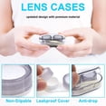 thumbnail image 3 of Modixun 8 Pack Clear Contact Lens Case with Inserter/Remover & Tweezer, 4 Colors Leak-Proof Bulk Contact Cases with Box, Contact Lenses Holder Kit with L/R Mark, Style B, 3 of 7
