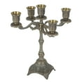 thumbnail image 2 of Portavelas cónico, candelabro, decoración rústica, soporte para velas, candelabro para 5 brazos 10x10x305cm, 2 of 9