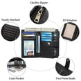 thumbnail image 6 of FALAN MULE Women’s Small Leather Wallet Rfid Blocking Bifold Card Holder with 3 ID Windows, 6 of 6
