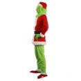 thumbnail image 4 of Disfraz de Papá Noel de monstruo grande verde de Navidad para adultos y niños, ropa de fiesta, máscara divertida, guantes, traje de Año Nuevo, 4 of 4