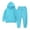 Sky Blue, variant on Gytharion Kids 2PC Fleece Lined Sweatsuits Warm Thickened Solid Color Hoodies Suits Kangaroo Pocket Pullover Sweatshirts and Elastic Wasit Jogger Pants Outfits for Fall and Winter,1Y-13Y