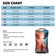 thumbnail image 6 of Haiem Men's Red And Blue Sky Dragon Print Tank Tops Summer Sleeveless Cut Off Workout T-Shirts Fitness Vest Athletic Undershirts-Medium, 6 of 8