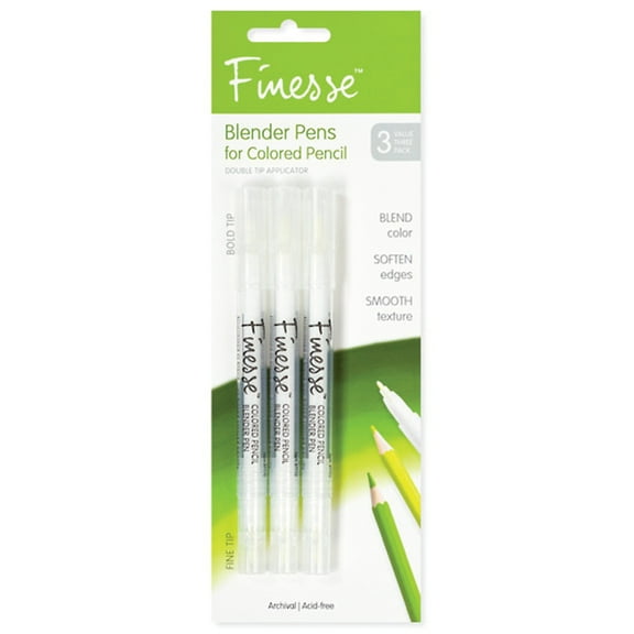 Global Art Finesse Colored Pencil Blenders, 3/Pkg.