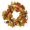 Better Homes and Gardens Traditional Pumpkin Wreath on Twig Base, 18"
