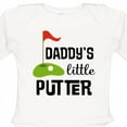 thumbnail image 4 of Inktastic Daddy Little Putter Mini Golf Boys or Girls Long Sleeve Baby Bodysuit, 4 of 5
