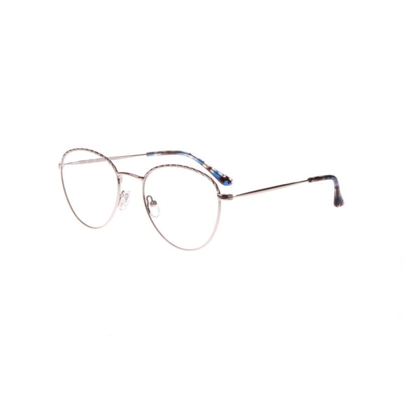 New Designer Inspired BLUSH Silver NELLA Eyeglasses 52mm with Case