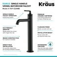 thumbnail image 5 of Ramus™ Single Handle Vessel Bathroom Sink Faucet with Pop-Up Drain in Matte Black, 5 of 10