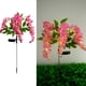 thumbnail image 4 of pstuiky Lámpara solar de glicina con luz LED lámpara de arreglo floral de simulación controlada lámpara de jardín para exterior decoración de jardín, 4 of 4