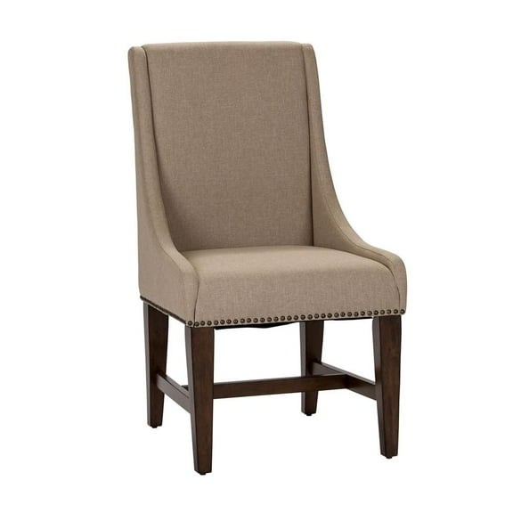 Liberty Furniture Armand Uph Dining Side Chair (RTA) in Antique Brownstone