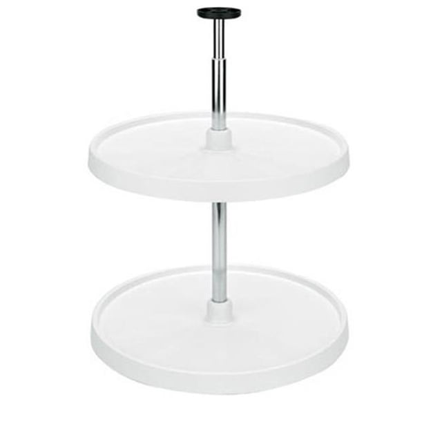 Rev A Shelf Rs3072.20.11.52 20 In. Full Circle Value Line 2 Shelf Corner Lazy Susans - White