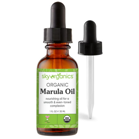 Sky Organics Organic Marula Oil for Face to Replenish, Balance & Boost Glow, 1 fl. Oz