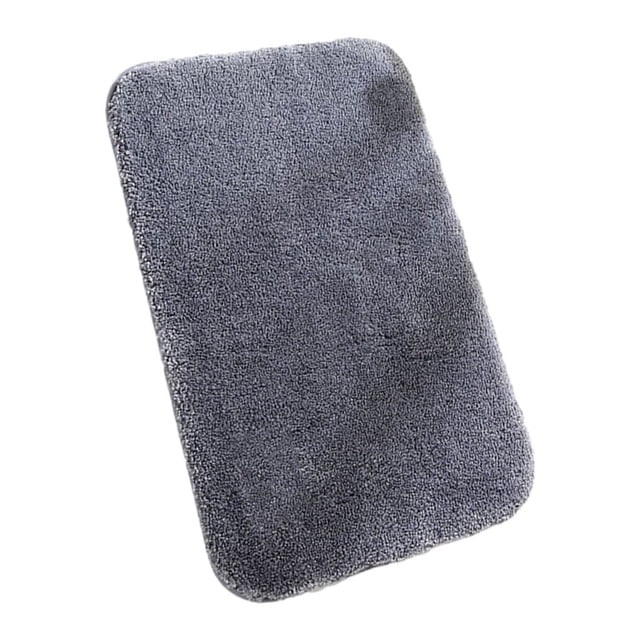 keepw Soft And Comfortable Bathroom Rug Modern For Stylish Bath Space Made With Polyester Bathroom Rugs dark grey 40x60cm