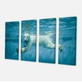 thumbnail image 2 of Polar Bear Swimming under Water - Large Animal Canvas Artwork, 2 of 3