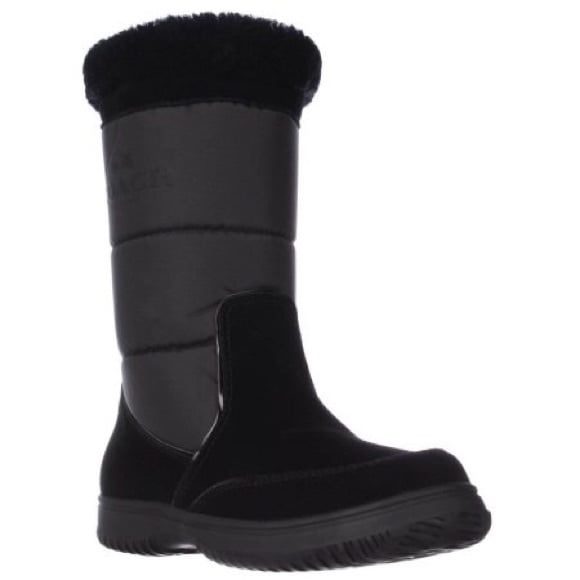 coach winter boots black