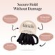thumbnail image 4 of Kitsch Hair Ties No Damage - Strong, Stretchy Hair Bands | Soft Nylon Ponytail Holders, Snag-Free Rubber Bands, Perfect for Updos & Braids | Ideal Gifts for Women - Black, 8pcs, 4 of 4