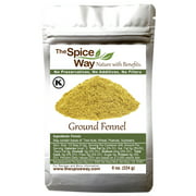 The Spice Way Fennel Seed Ground - bulk seeds powder great for tea and cooking 8 oz