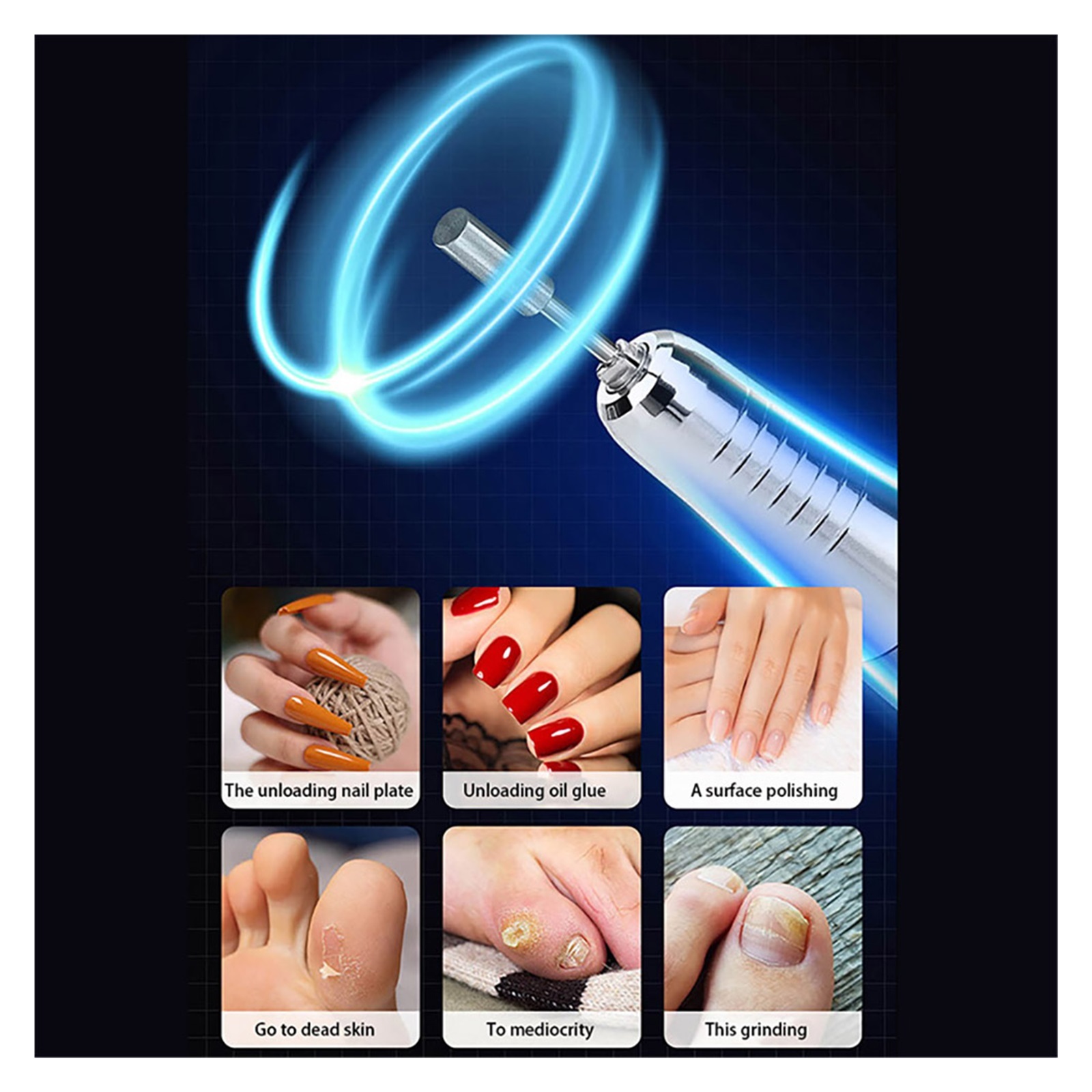 35000RPM Electric Nail Drill, Rechargeable Nail Manicure Machine For Salon, Portable Professional Nail Sander For Polish ,Lightweight and Portable