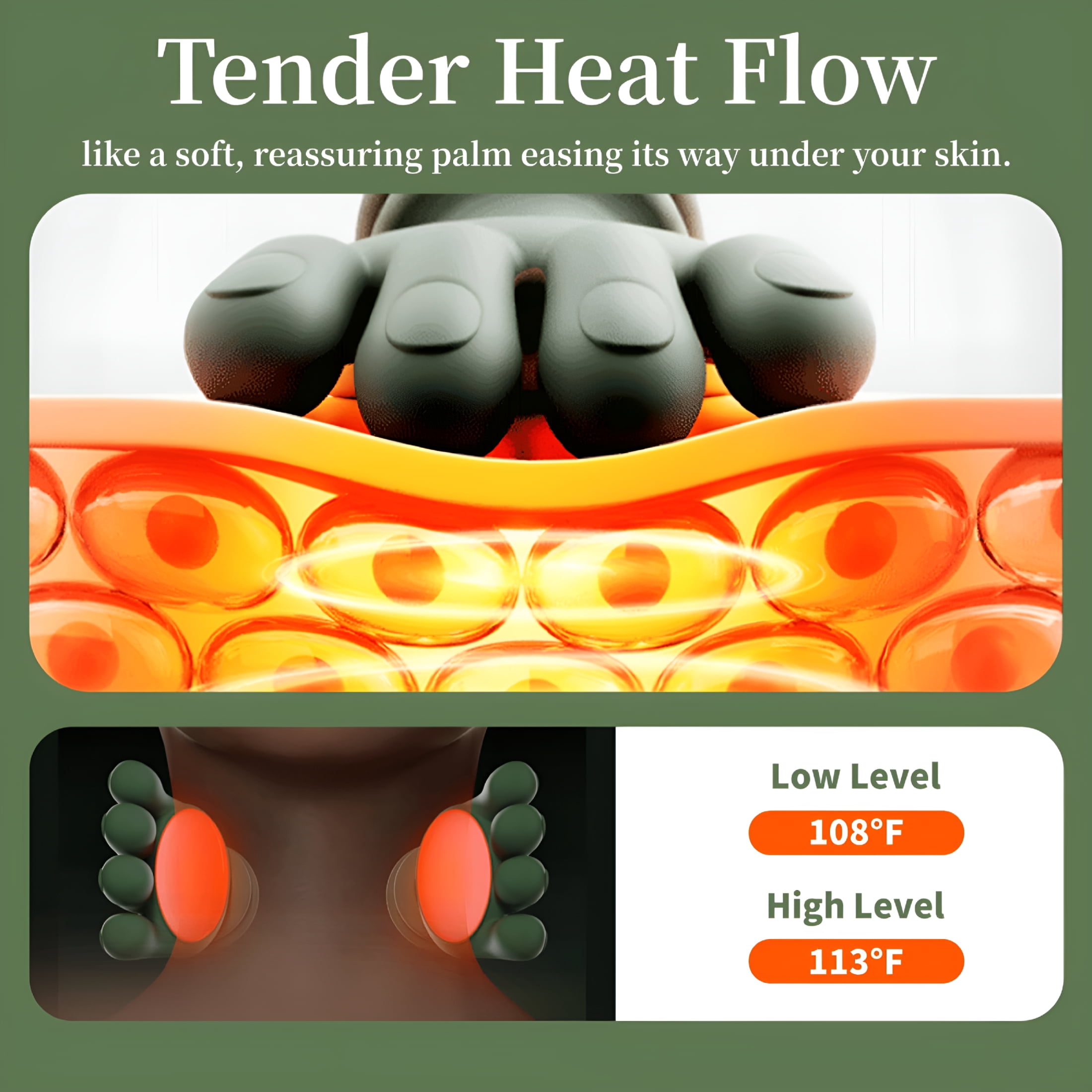 XIRQI Shiatsu Neck And Back Massager, 4D Kneading Neck And Shoulder Massager, Bionic Neck And Shoulder Massager with Heat, Real Touch Therapy Neck Massager