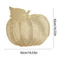thumbnail image 3 of Fall Thanksgiving Pumpkin Placemats Set of 4 Fall Decor Autumn Table Decorations Farmhouse Harvest Pumpkins Table Round Placemats Heat-Resistant for Party Kitchen Dinning Fall Decorations for Home, 3 of 5