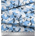 thumbnail image 2 of Soimoi Poly Georgette Fabric Two Tone With White Camouflage Decor Fabric Printed Yard 52 Inch Wide, 2 of 3