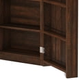 thumbnail image 5 of ModFusion Kitchen Tilt-Out Trash Can Cabinet with Power Outlet, Spice Rack Organizer, Adjustable Shelves, Double Garbage Bin Storage, Rustic Brown, 5 of 10