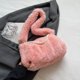 thumbnail image 4 of Bolso de hombro con cadena de perlas para mujer, bolso de citas de piel sintética suave y versátil (rosa), 4 of 8