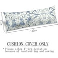 thumbnail image 3 of Chinoiserie Body Pillow Cover 20"x54" Blue and White Floral Decoration Long Pillow Cases Protector with Zipper Vintage Pillow Case Decorative Bedding Pillowcase Rectangle Cushion Covers for Bed,Sofa, 3 of 6