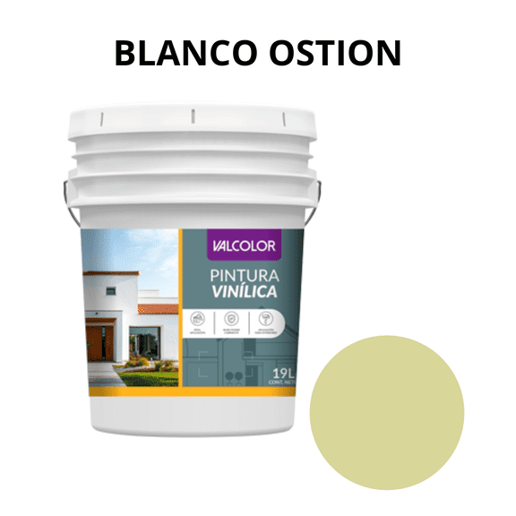 Pintura Vinilica Valcolor Blanco Ostion Valmex 19L
