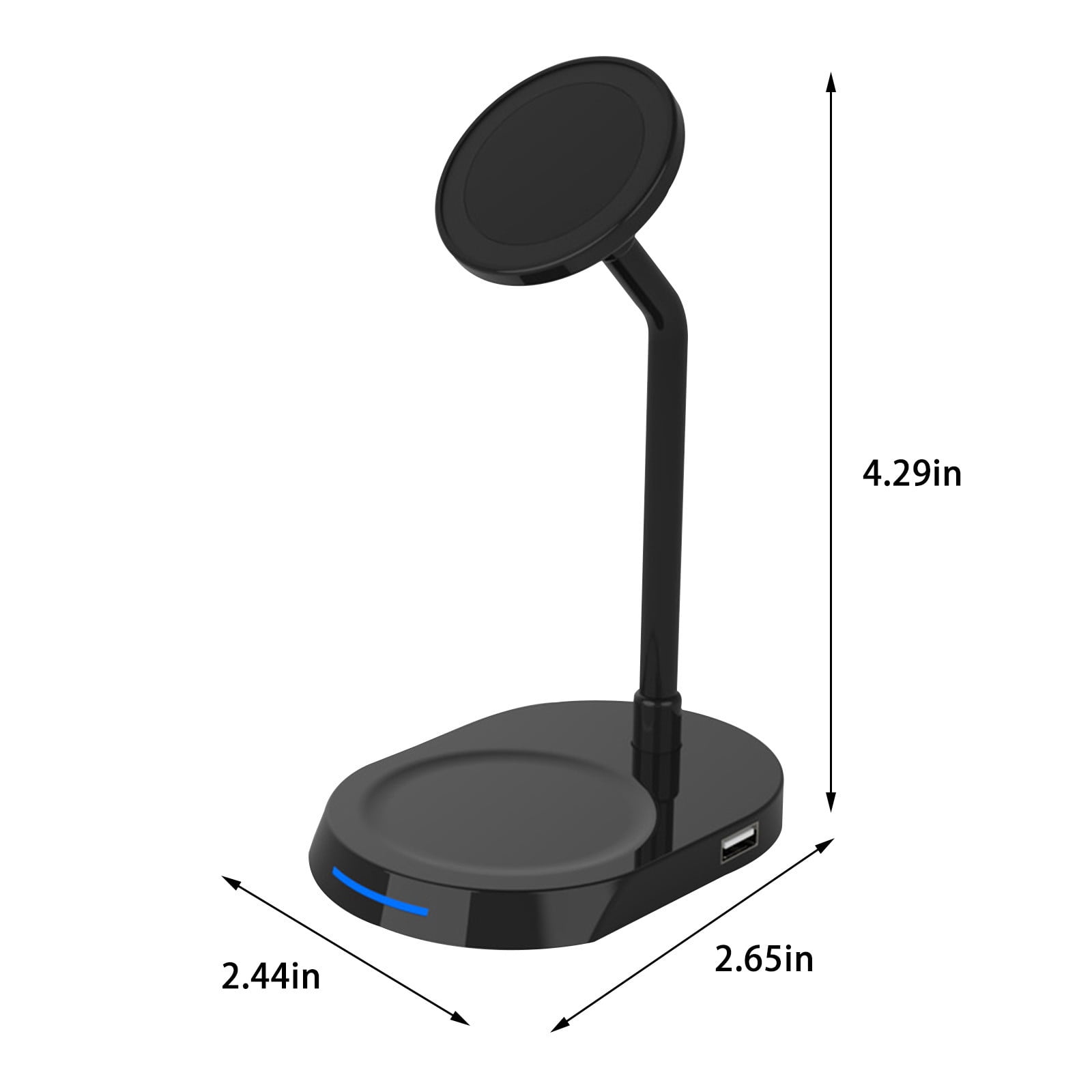 Qwtwty Mobile Accessories 15 W Magnetic Mobile Phone Wireless Charger Headset Charging for Mobile Phone, Mobile Phone Charging, with USB Interface