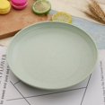 thumbnail image 1 of Bandeja de paja de trigo no triturada de 7,8 pulgadas, juego de platos reutilizables, apto para lavavajillas y microondas, apto para platos de cena, libre de BPA y respetuoso con el medio am, 1 of 5