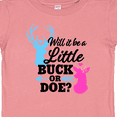 thumbnail image 4 of Inktastic Gender Reveal Will It Be a Little Buck or Doe? Girls Baby T-Shirt, 4 of 5