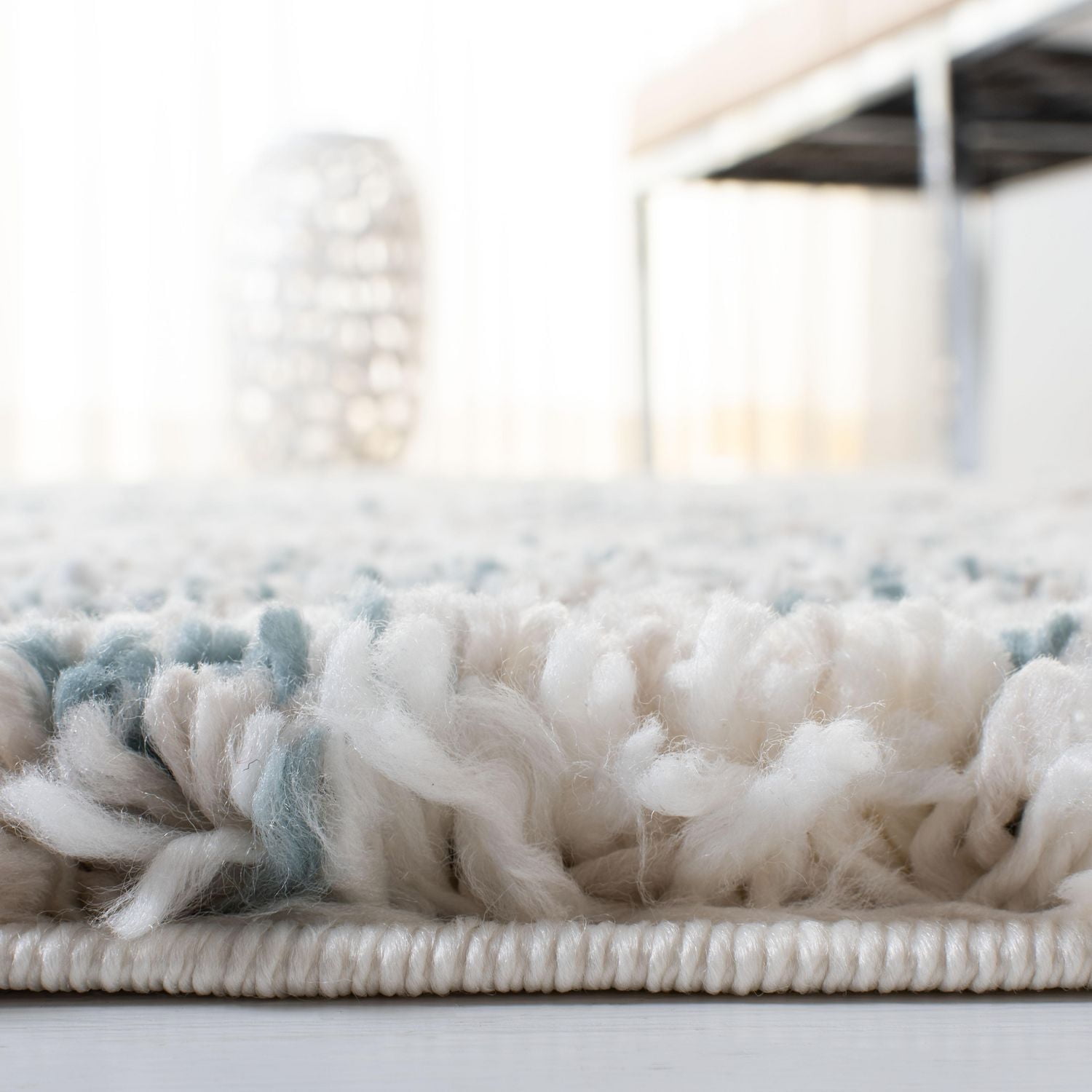 SAFAVIEH Fontana Einri Distressed Abstract Plush Shag Area Rug