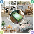 thumbnail image 4 of Colorful Tie Dye Burst Pattern Rectangle Tablecloth 60"x84",Waterproof Polyester Rectangle Table Cloth, Wipeable Spillproof Polyester Tablecloth for Dining, Camping, Indoor and Outdoor, 4 of 5