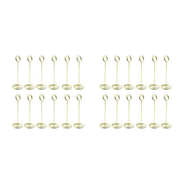 Methold 12 piezas Perfectas para su próxima cena con nuestros elegantes tarjeteros Coloque los tarjeteros de números Asequible oro 2.0*220mm 2Conjunto