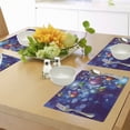 thumbnail image 4 of Ambesonne Christmas Place Mats Set of 4, Happy New Year Party, Standard Size, Multicolor, 4 of 6