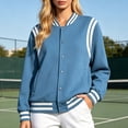 thumbnail image 2 of Thickly Lined Fashionable Baseball Jacket, 2 of 4
