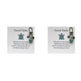thumbnail image 1 of (2-Pack) Rinsvye 26 Letter Handmade Turtle Key Rings with Chain Keychain Turtle Combination Pendant Small Key Clips 26 Letter Surname Travel Metal Key Ring Turtle Keychain Pendant, 1 of 4