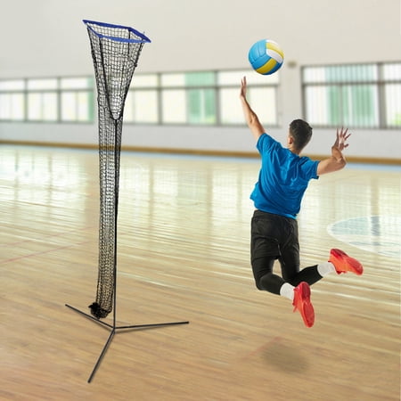 ToppiJoy Volleyball Setter Trainer Net Volleyball Training Equipment Practice Volleyball Net with Adjustable Height & Angle