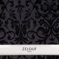 thumbnail image 3 of Zelouf Baroque Mirror Chenille Burnout  , Sewing, DIY, Crafts Fabric by the Yard, Black, 10 Yard, 3 of 5