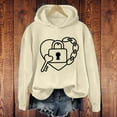 thumbnail image 2 of NMMUED Travel Hoodie, Baggy Hoodie, Sweatshirt for Women, Womens Hoodies Pullover, Hoodies Y2k, Beige XL, 2 of 4