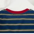 thumbnail image 5 of SAWOBUUN Boys Girls Summer Striped T-Shirt Kids Cotton Blend Short Sleeve Tee Crew Neck Casual Breathable Top School Uniform, 5 of 9