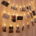 thumbnail image 1 of Cadena de luz LED con Clip de 3M, iluminación de hadas para dormitorio, foto de pared, decoración de Navidad, lámparas de cadena de foto romántica, declaración de cumpleaños, 1 of 5