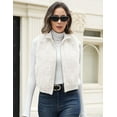 thumbnail image 2 of ieFashion Womens Faux Fur Vest Lapel Collar Sleeveless Zip Up Cardigan Vest Top Fuzzy Coats Jacket Fluffy Outwear with Pockets, 2 of 8
